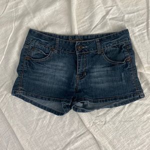 Low Rise Denim Shorts